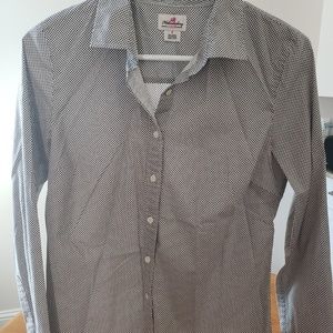 J. Crew Button-down Black and White Shirt Sz S EUC